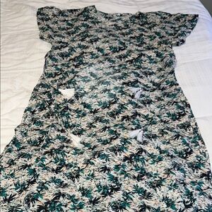 Madewell Palm  Print Beach cover size Large NWOT!